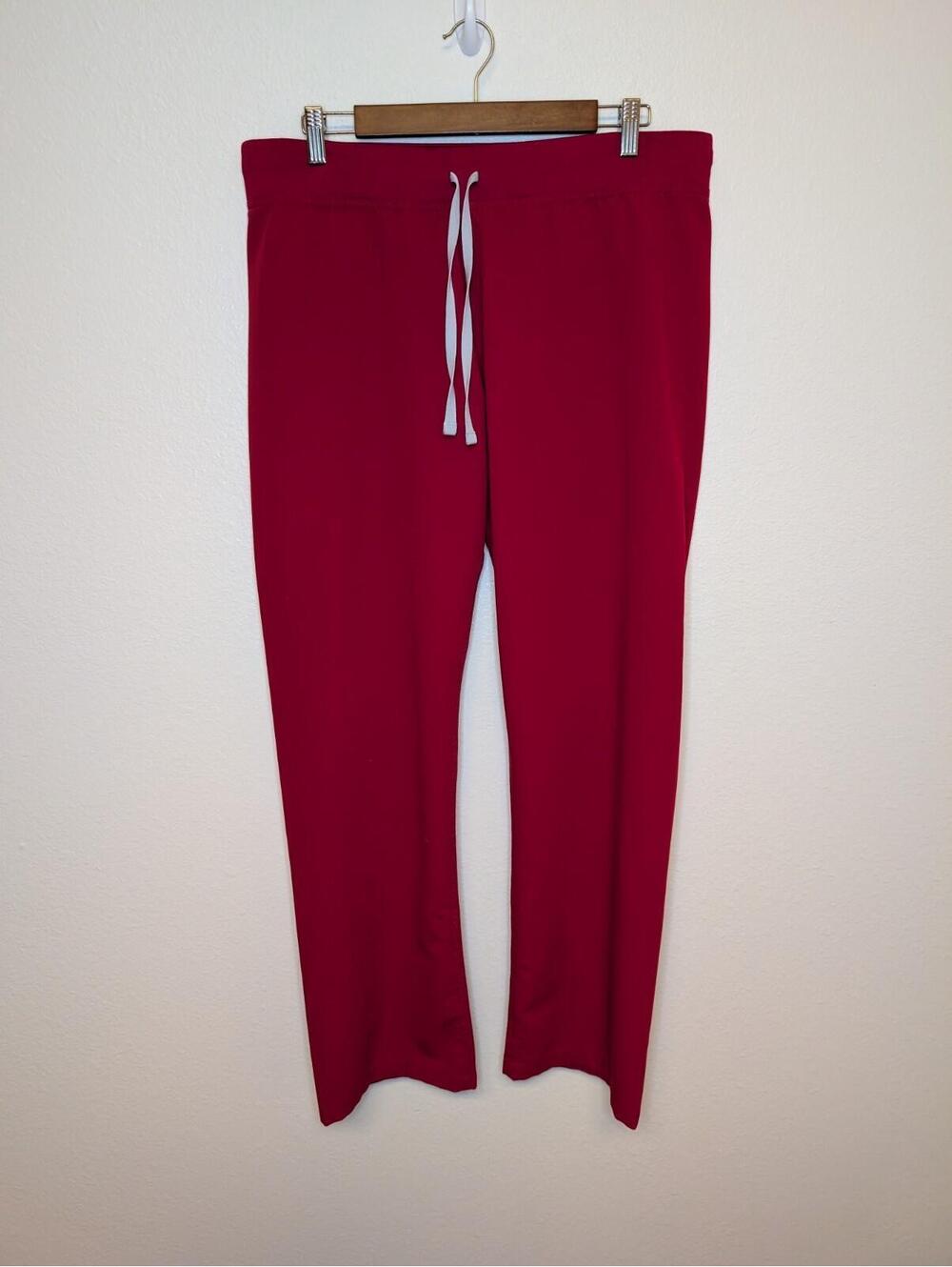 Figs Technical Collection Womens Scrub Pants Size L Large Red